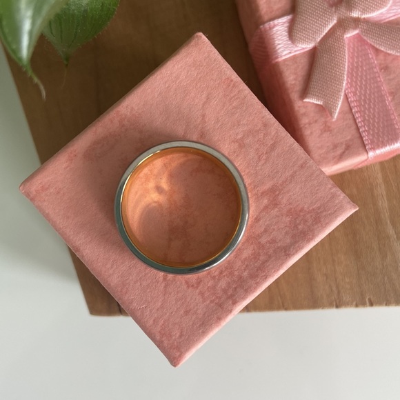 2 tone Women’s Stainless Steel Ring - Picture 3 of 7